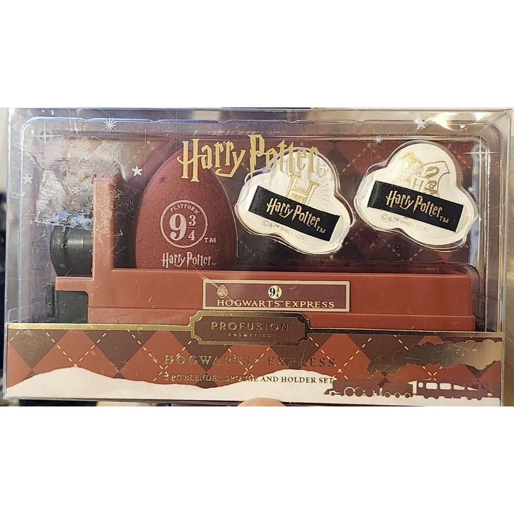 Harry Potter Hogwarts Express Sponge & Holder Set Profusion Cosmetics Platform 9